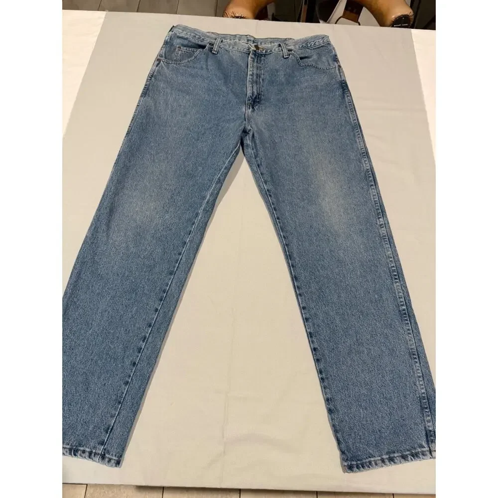 Wrangler Authentics 96501DS Jeans Mens 38x32 Regular Fit 100% Cotton Blue